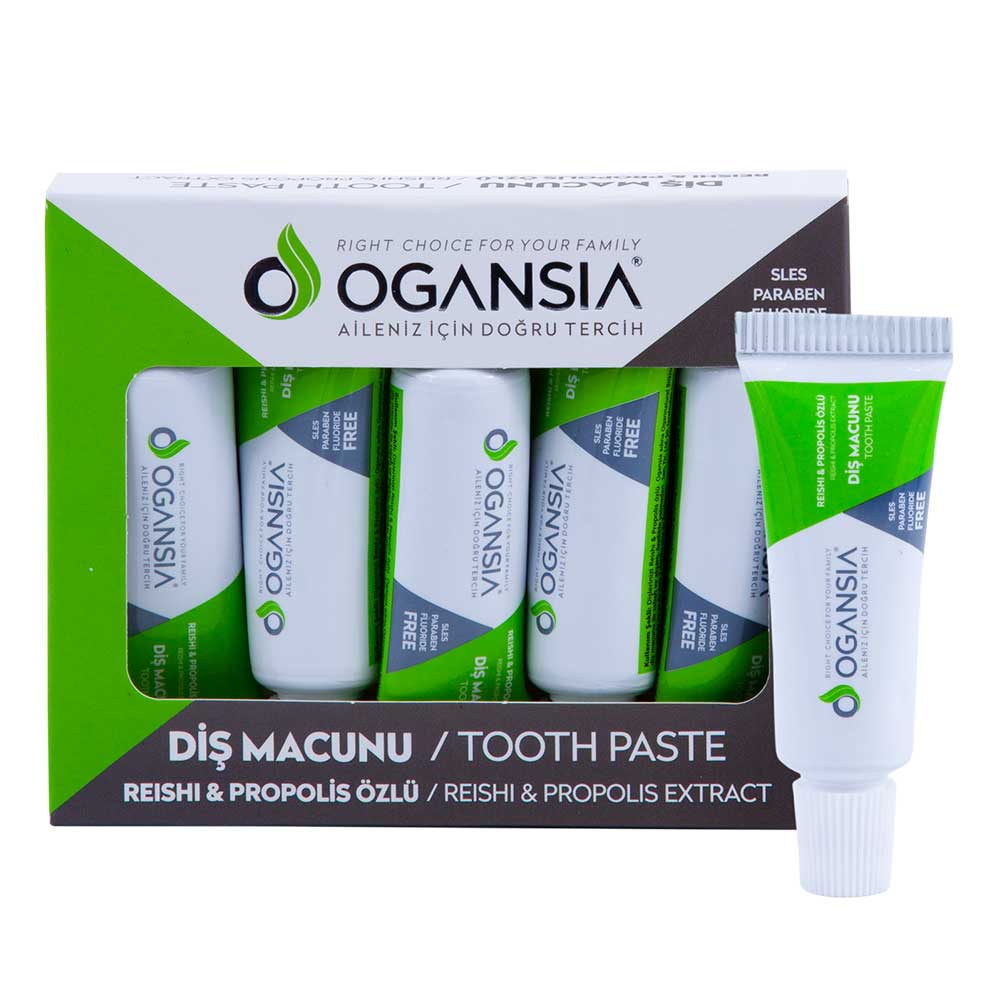 Toothpaste With Propolis & Tea Tree Extract (5 Travel Size Toothpaste Tubes in Box)